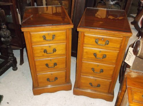 Pair of Edwardian Bedside Chests