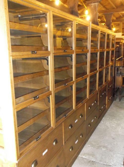 A Fantastic Oak Haberdashery Shopfitting