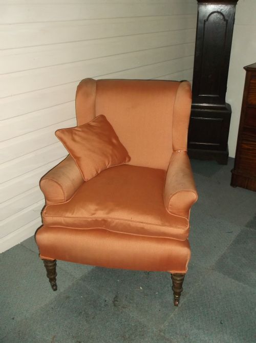 Late Victorian Upholstered Armchair