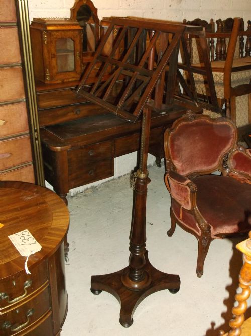 19th Century Rosewood Duet Music Stand