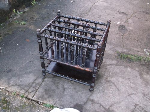 19th Century Rosewood Canterbury