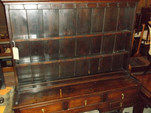 Early 19th Century Oak 2 Part Dresser