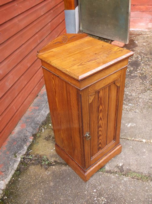 Victorian Pine Bedside Cupboard