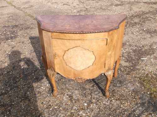 Walnut Single Door Side Cabinet