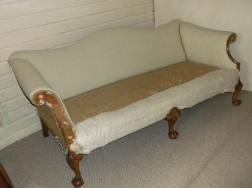 Early 20th Century Upholstered Sofa Settee