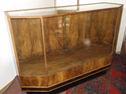 Walnut Shop Display Cabinet/counter