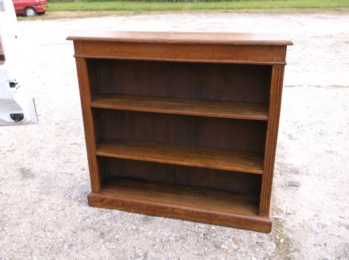 Good Oak Open Front Bookcase