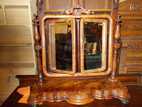 Large and Unusual Double Swivel Dressing Table Mirror.