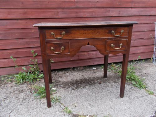 Early 19th Century 3 Drawer Side Table.