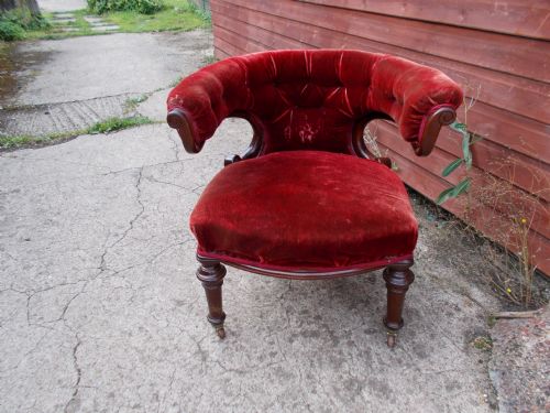 19th Century Mahogany Desk Armchair