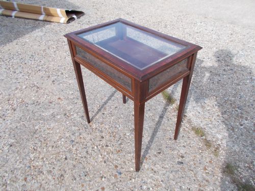 Inlaid Mahogany Display Table