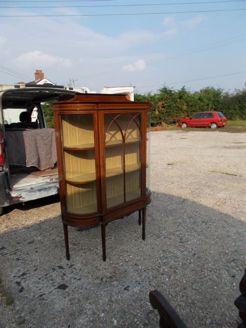 Edwardian Inlaid Display Cabinet.by Maple&co.