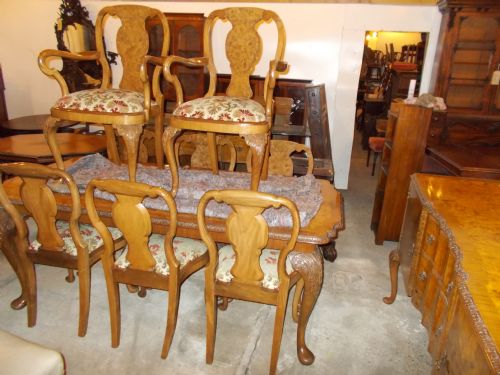 Walnut 12 Piece Dining Room Suite