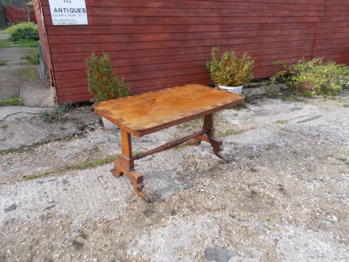 Regency Cross Banded Sofa/side Table