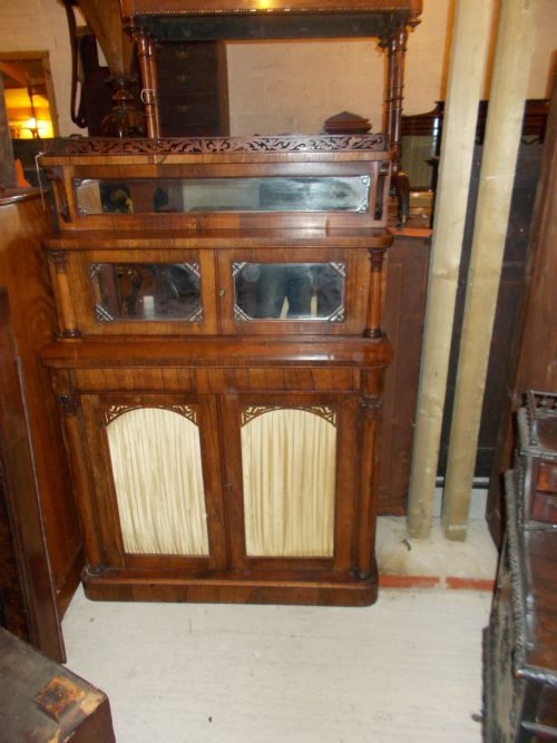Early Victorian Rosewood Side/hall Cabinet
