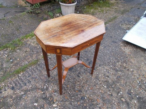 Early 19th Century Inlaid Side[work] Table