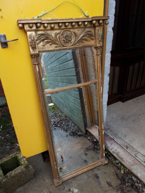 19th Century Gilt Frame Pier Mirror