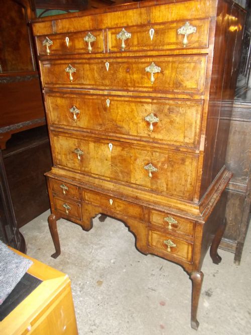 18th Century Walnut Chest on Stand[for Restoration]