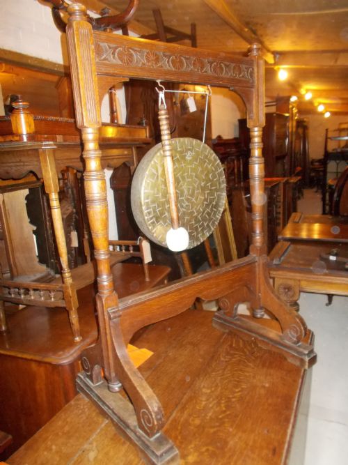 Late 19th Century Oak Dinner Gong.