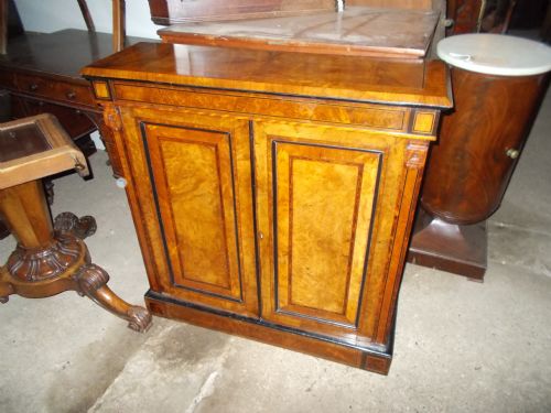 Victorian Walnut 2 Door Side Cabinet