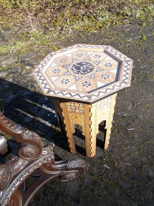 Inlaid Islamic Occasional Table