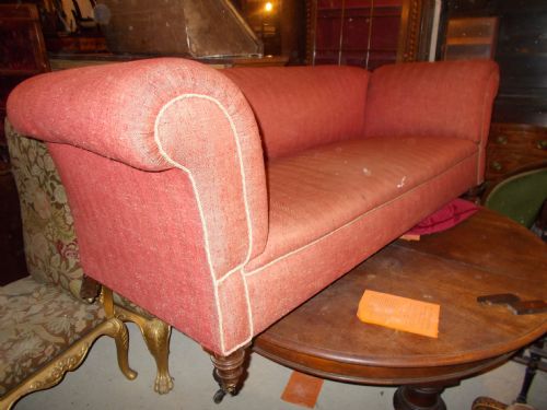 Late 19th Century Drop Arm Sofa/chesterfield.