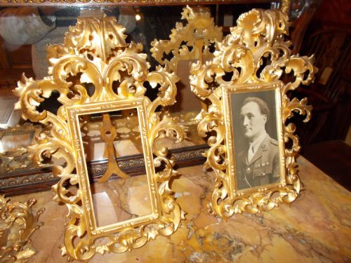 Pair of Carved Giltwood Frames.