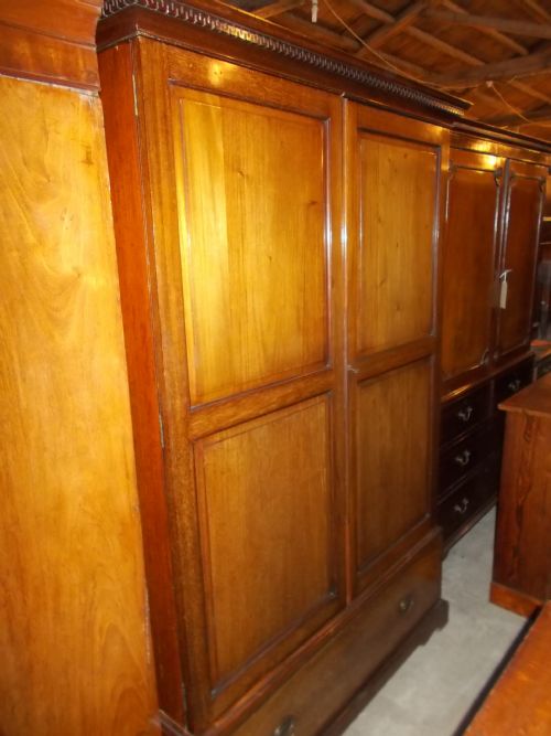 Early 20th Century Mahogany Gents Wardrobe
