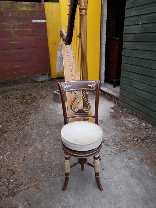 Early Victorian Revolving Music Stool