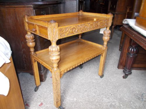 Oak 1920s 2 Tier Trlley