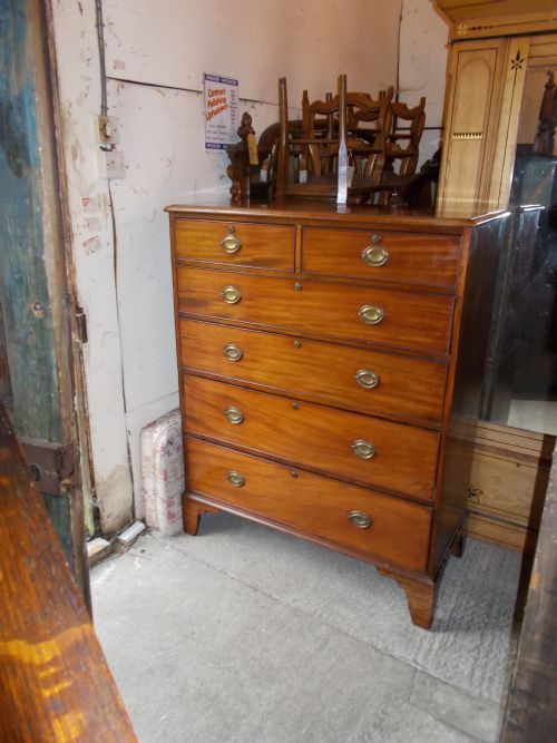 Early 19th Century Mahogany Chest of 2s+4l Drawers