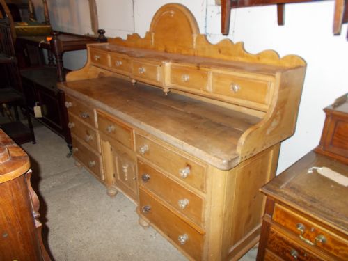 Victorian Pine and Sycamore Dresser