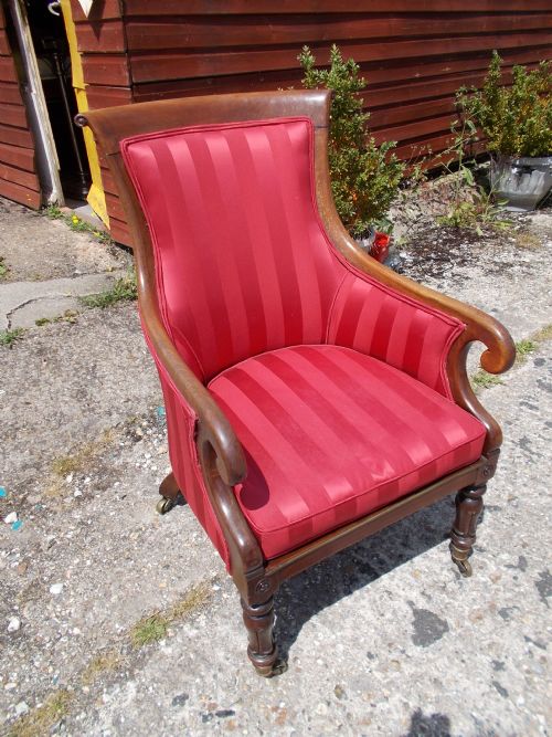 Early Victorian/regency Mahogany Cane Seat Armchair