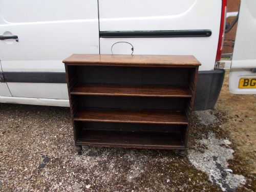 Early 19th Century Mahogany Open Front Bookcase