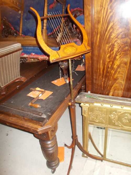 Edwardian Inlaid Satinwood Music Stand