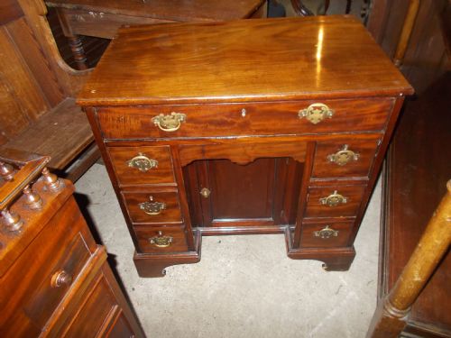 Small Georgian Kneehole Writing Desk