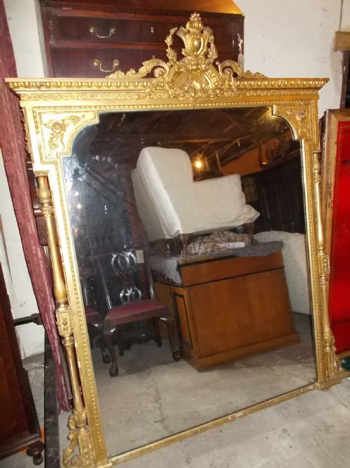 Large 19th Century Gilt Frame Mirror