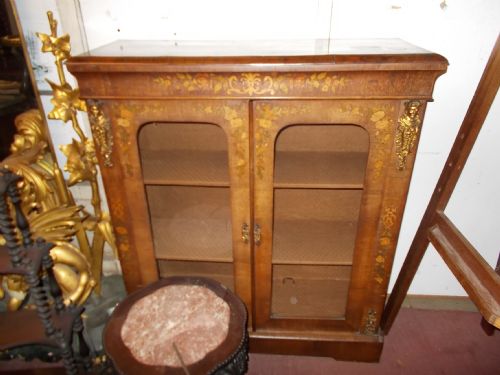 19th Century Inlaid Rosewood 2 Door Cabinet