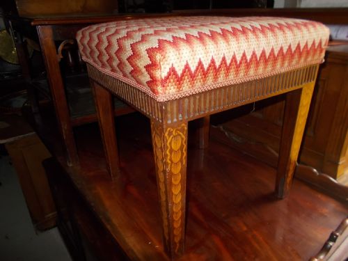 19th Century Inlaid Stool