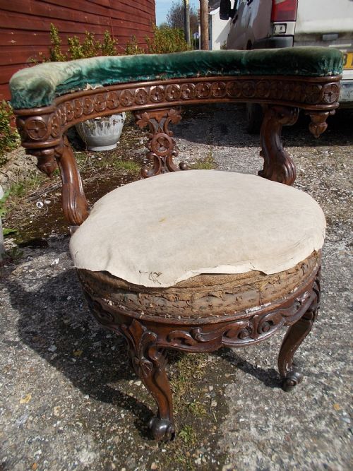 Mid-19th Century Oak Revolving Desk/library Chair.[reading]