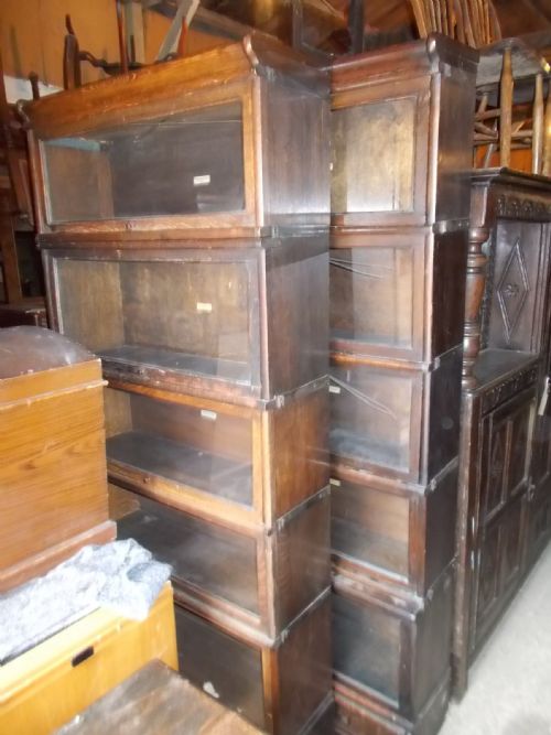 2 Early 20th Century Globe Wernicke Bookcase Cabinets
