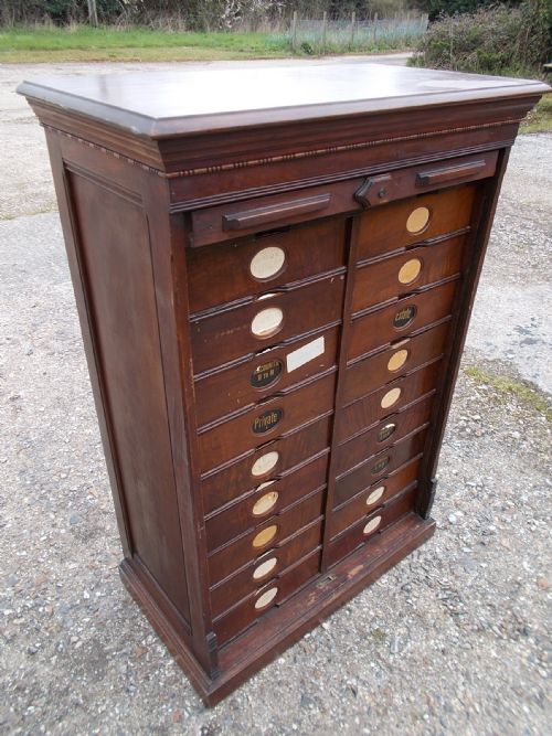 Late 19th Century Amberg"s Patent Office Cabinet