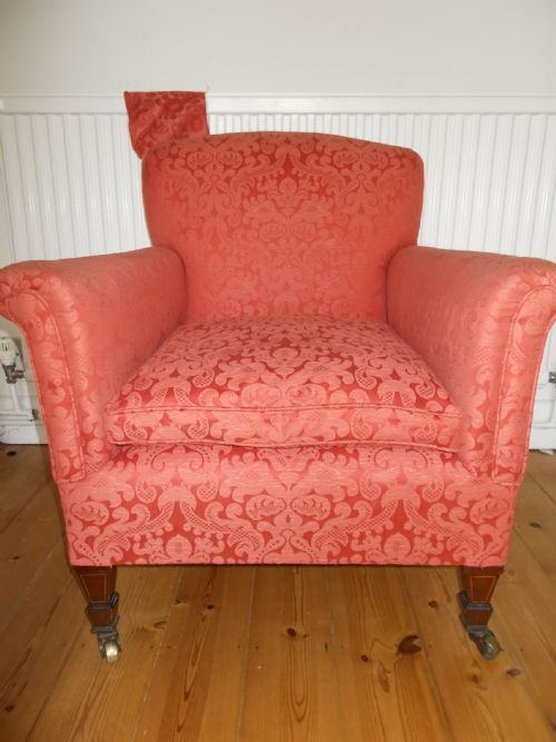 Late 19th Century Upholstered Armchair by Warings