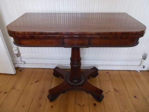 19th Century Mahogany Games Table[makers Stamp]