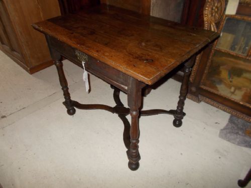 Early 18th Century Oak Single Drawer Side Table