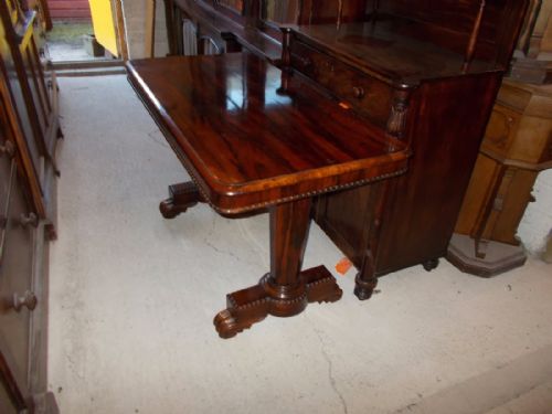 Early Victorian Rosewood Centre/library/sofa Table