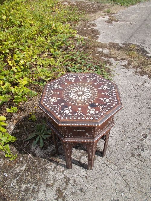 Small and Pretty Inlaid Eastern Occasional Table