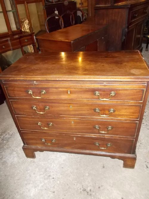 Late Georgian Mahogany Chest with Slide
