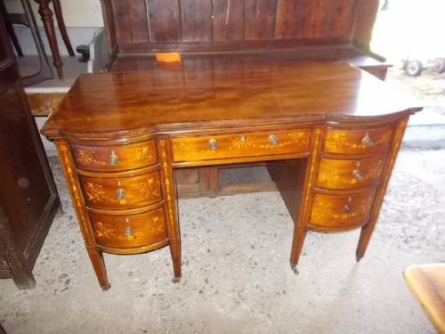 Edwardian Inlaid Mahogany Writing Table