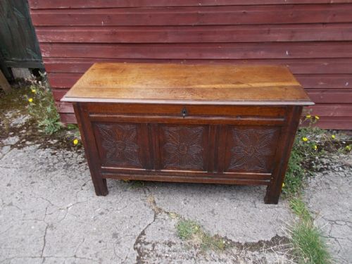 Late 18th Century Panelled Oak Coffer/chest